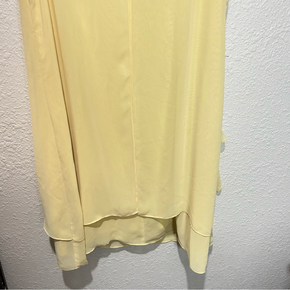 SLNY Yellow Sleeveless Dress Size 8 - Picture 6 of 9